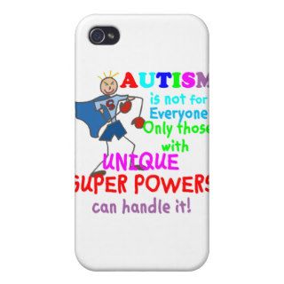 Unique Super Powers Autism iPhone 4 Cases