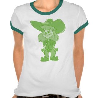 Cowgirl Green T shirts