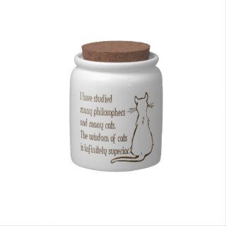 Wisdom of Cats Candy Jars