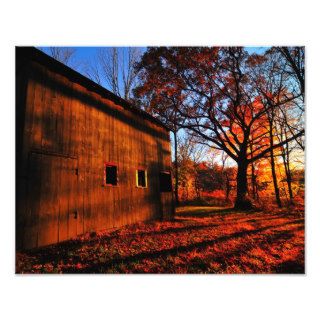 Sunrise Barn at Long Pond Ironworks Photo Print
