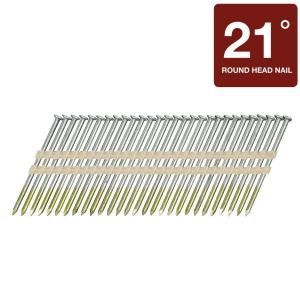 Hitachi 3 in. x .131 Gauge Plastic 2M Bright Smooth Shank Round Head Framing Nails (2,000 Pack) 10110M