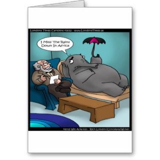 Funny Elephant In Therapy Cards Tees Gifts Etc