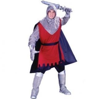 Adult Plus Size Medieval Knight Costume Plus size (46 50) Clothing