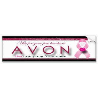 AVON Bumper Sticker Ask for your free brochure