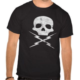 Stuntman Mike's Lightning Skull distress Shirt