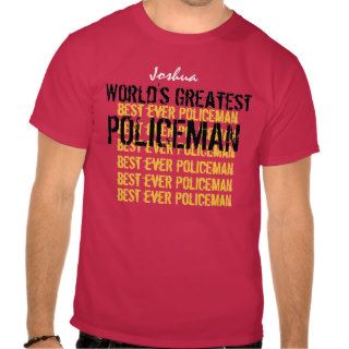 World's Best Policeman Tshirt