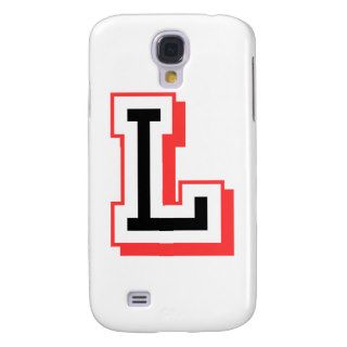 Red and black letter L Galaxy S4 Case