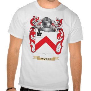 Tyers Family Crest (Coat of Arms) Tee Shirts