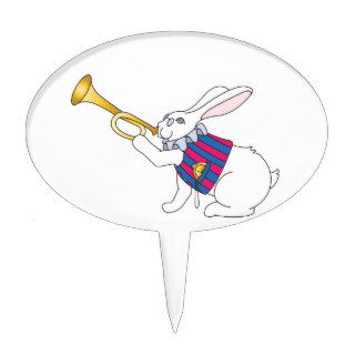 White Rabbit and Trumpet Cake Picks