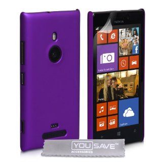 Nokia Lumia 925 Case Purple Hard Hybrid Cover Cell Phones & Accessories