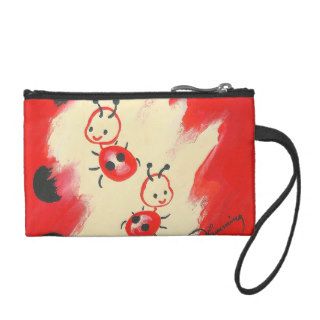 Two Cute Little Ladybugs Coin Purses