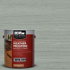 BEHR Premium 1 gal. #ST 149 Light Lead Semi Transparent Weatherproofing Wood Stain 507701