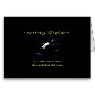 Cowboy Wisdom V Card