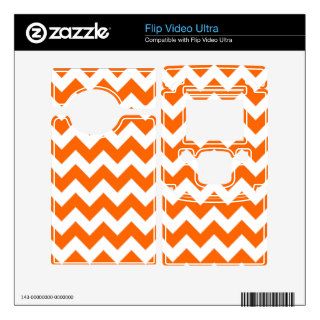 FF6600 Orange Zigzag Decals For The Flip Ultra