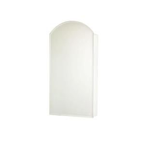 MAAX Optimal 20 in. x 34 in. Recessed or Surface Mount Mirrored Medicine Cabinet in Satin Nickel 105612 801 171 000