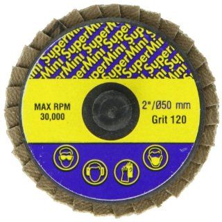 Sundisc 18013 Type R Abrasive Super Mini Flap Disc, Zirconia, 2" Diameter, 120 Grit (Pack of 10)
