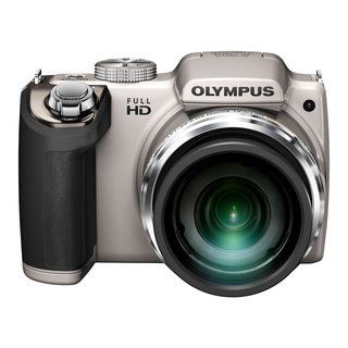 Olympus SP 720UZ iHS 14MP Silver Digital Camera Olympus Point & Shoot Cameras