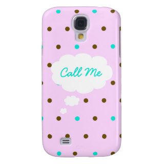 Girly Fun Pink   Call Me Galaxy s4 Case