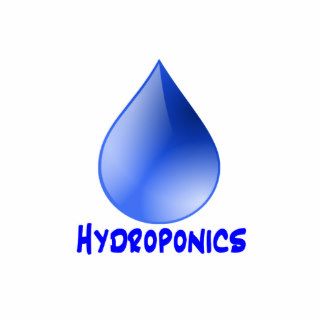 Hydroponics logo water drop and text image acrylic cut outs