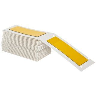 Brady M71EP 176 593 YL 3" Width x 1" Height Yellow Color B 593 Adhesive Taped Polyester Raised Panel Labels With Gloss Finish For BMP71 Printers (50 Per Box)