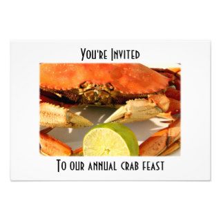Crab Boil Feast Invitations