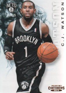 2012 13 Panini Contenders Basketball #176 C.J. Watson Brooklyn Nets NBA Trading Card Sports Collectibles