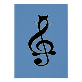 Jazz Cat Poster