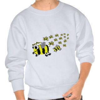 Fun cartoon bees swarm accessories and gifts pull over sweatshirts