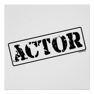 Actor Stamp Poster