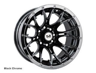 DWT Racing Diablo Wheels. Size 12x7, 2+5 Offset, 4/156 Bolt Pattern. Black Chrome. 557837 Automotive