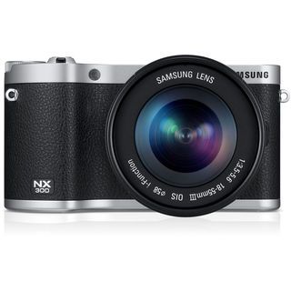 Samsung NX300 20.3MP Black Mirrorless Digital Camera with 18 55mm f3.5 5.6 OIS Lens Samsung Digital SLR