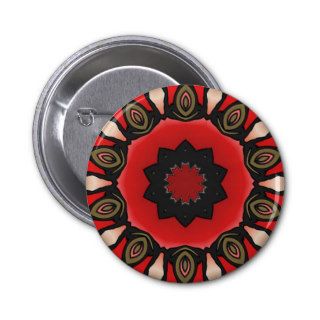 Red Flower Pins