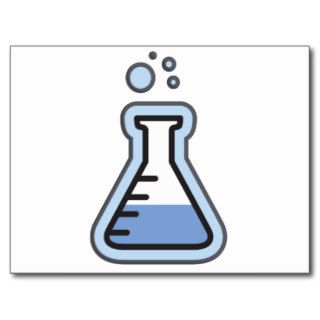 Science Beaker Post Cards