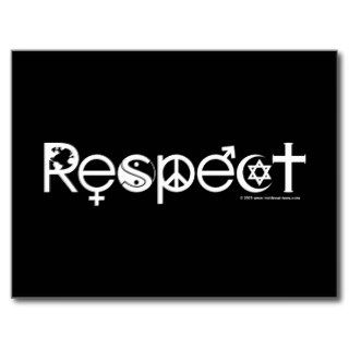Coexist With Respect Postcard