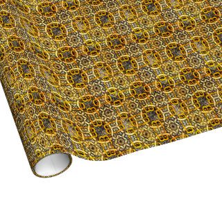 Turkish Moroccan Persian Oriental Asian Iznik Tile Gift Wrap Paper