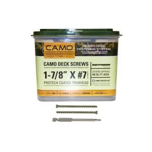 CAMO 1 7/8 in. ProTech Coated Trimhead Deck Screw (700 Count) 345124