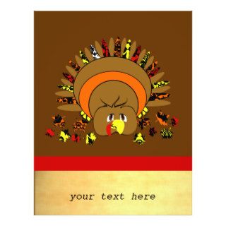 Cute Full Color Turkey Personalized Flyer