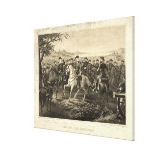 Robert E. Lee & 21 Confederate Generals Print Gallery Wrap Canvas