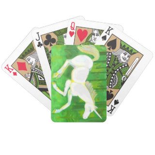 Unicorn in a Forest Playing Cards