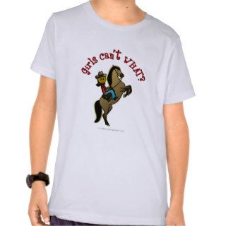 Dark Cowgirl on Horse T Shirt