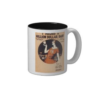 I Found A Million Dollar Baby Vintage Songbook Cov Coffee Mugs