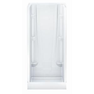 Aquatic A2 32 in. x 32 in. x 76 in. Shower Stall in White 3232CS AW