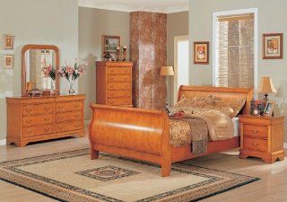 5pc Josephine Collection Hardwood California King Bedroom Set   Bedroom Furniture Sets