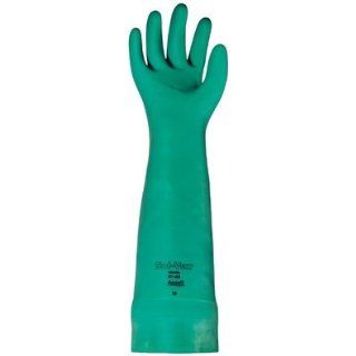 ANSELL 37 185 10 SOL VEX UNSUPPORTED NITRILE GLOVES GREEN 18"