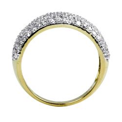 Ultimate CZ 10K Yellow Gold Cubic Zirconia Band style Ring Palm Beach Jewelry Cubic Zirconia Rings