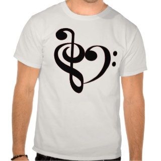 Clef Heart Shrit T shirt