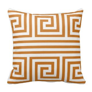 Any Color Greek Key Pattern Design Pillow