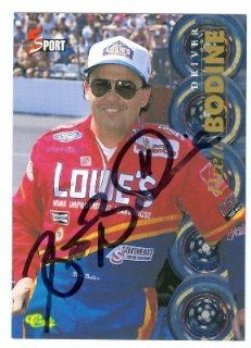 Brett Bodine autographed Trading Card (Auto Racing) 1995 Classic #167 (67) Sports Collectibles