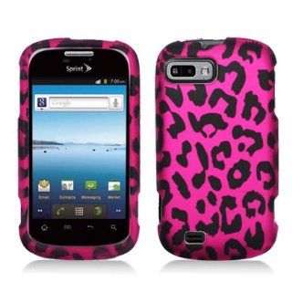 Aimo Wireless ZTEN850PCLMT186 Durable Rubberized Image Case for ZTE Fury/Director N850   Retail Packaging   Hot Pink Leopard Cell Phones & Accessories