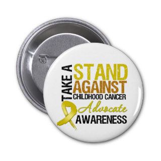 Take a Stand Against Childhood Cancer Pins